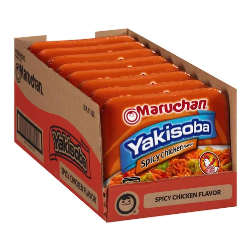 Miniatura 5 de Maruchan Yakisoba Fire sabor a carne picante, 3.99 onzas (paquete de 8)