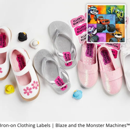 Miniatura 3 de Blaze and The Monster Machines - El paquete de ropa personalizado incluye etiquetas adhesivas, planchas y bolsas para niños, impermeables y aptas