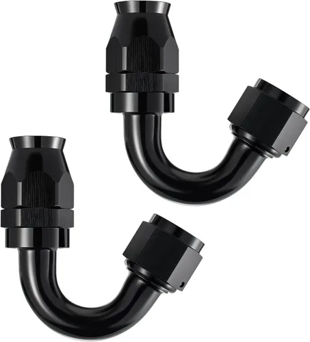 Miniatura 19 de EVIL ENERGY 6AN PTFE montaje extremo manguera montaje 180 grados negro para manguera de PTFE solamente 2PCS