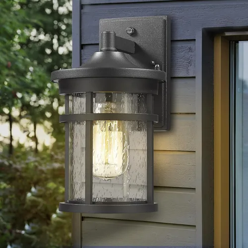 Miniatura 6 de Iluminación de pared al aire libre del anochecer al amanecer, linterna de pared al aire libre con sensor, luz de pared exterior antioxidante