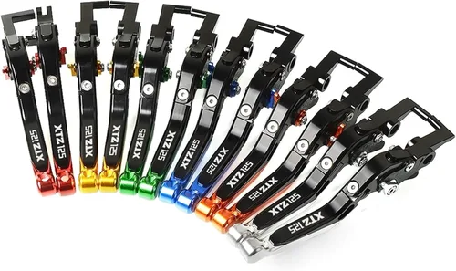 Miniatura 3 de Para Yamaha XTZ125 XTZ 125 2014 2015 2016 2017 2018 Palancas de motocicleta CNC Moto ajustable plegable extensible freno embrague palancas palanca