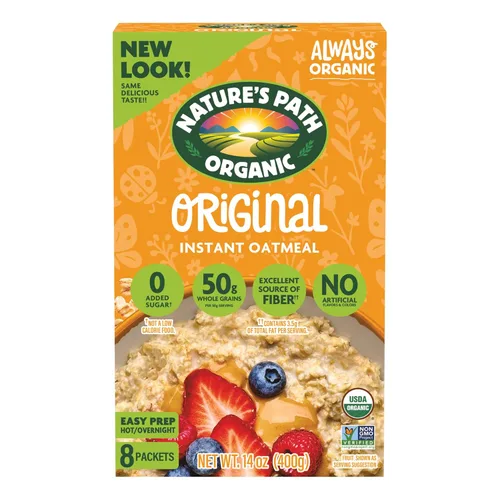 Miniatura 9 de Nature's Path Paquete variado de avena instantánea orgánica, 8 paquetes, sin OMG, sin OMG, granos integrales, proteína a base de plantas, alto