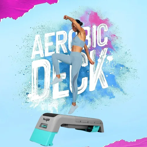 Miniatura 5 de Yes4All - Banca multifuncional para aeróbicos - Estación de fitness versátil, banco de pesas, step aeróbico, caja de pliometría para entrenamientos