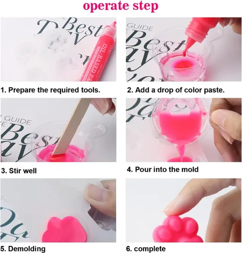 Miniatura 7 de Pigmento de pasta a base de aceite de resina epoxi, 20 colores altamente pigmentados, uso para resina epoxi, vela, goma de silicona, jabón
