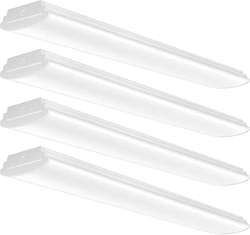 ANTLUX Lámparas envolventes LED de 4 pies, 4800 lúmenes, luz LED de 4000 K, 4 pies, 40 W (100 W equivalente), luces lineales de montaje empotrado de