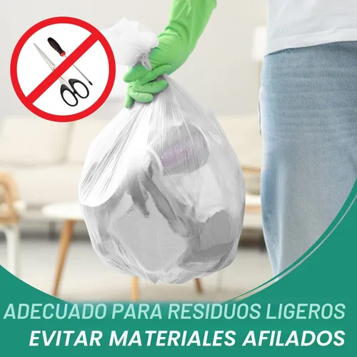 Miniatura 7 de Magesh Bolsa de basura de 4 galones fuerte, sin fugas, pequeñas bolsas de basura sin perfume gruesas para baño, oficina, cocina, bote de basura