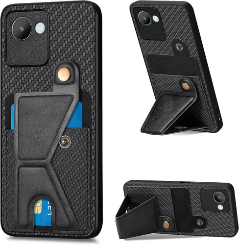Miniatura 90 de Funda para Xiaomi Poco M5s 4G, Funda para Redmi Note 10 4G / Note 10S 4G / Note 11 SE (India) Funda de cuero PU ranuras para tarjetas Soporte
