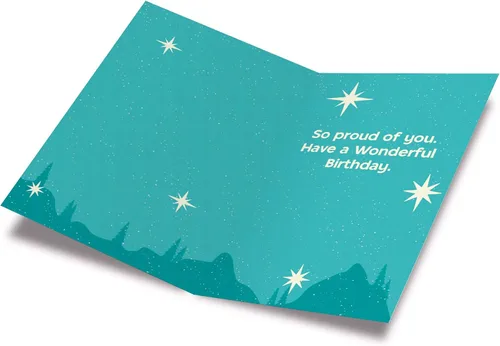 Miniatura 2 de Prime Greetings Tarjeta de cumpleaños para nieto, hecha en Estados Unidos, ecológica, cartulina gruesa con sobre premium de 5 x 7.75 pulgadas