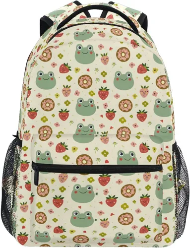 Miniatura 9 de JIPONI Mochila para mujeres y hombres, mochila escolar para estudiantes, mochila de viaje para computadora portátil, mochila Daypack-F, Navidad