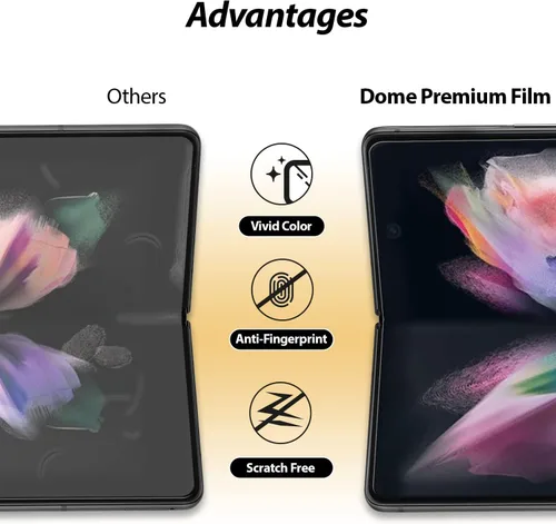 Miniatura 2 de DOME GLASS Whitestone GEN Film Protector de pantalla para Samsung Galaxy Z Fold 3 (2021) Protector de pantalla de película PET transparente HD