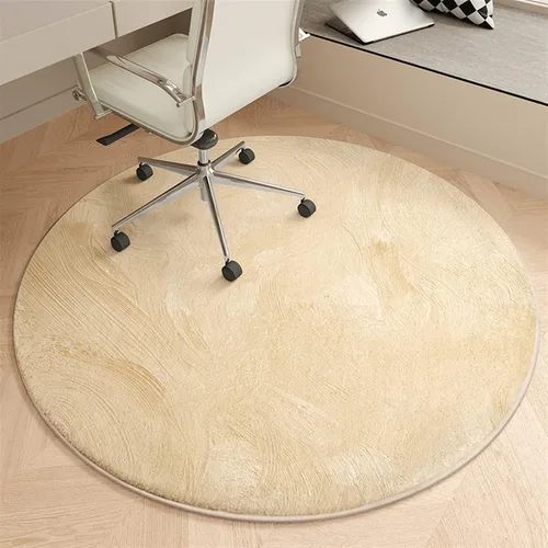 Miniatura 14 de Tapete redondo para silla de oficina para suelo de madera dura, computadora y juegos, tapete protector de suelo, tapete de protección de azulejos