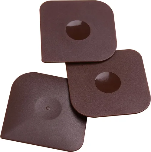 Juego de herramientas de raspador de platos de plástico, raspador de alimentos de nailon para cocina, limpiador de sartén de hierro fundido, Marrón