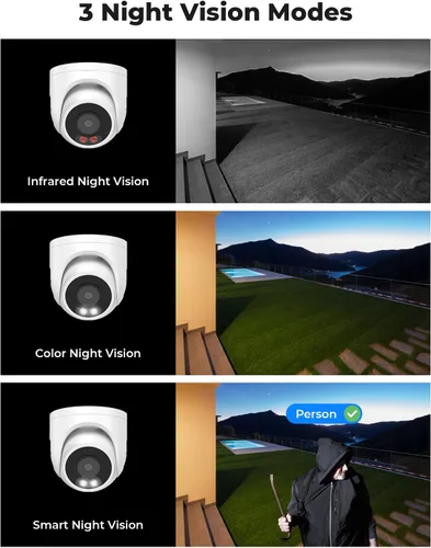 Miniatura 3 de H.VIEW 4K/8.0 megapíxeles PoE sistema de cámara de seguridad para el hogar al aire libre con cable sistema de cámaras IP de videovigilancia