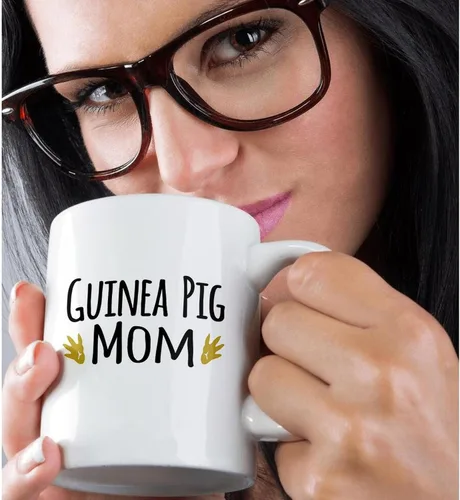 Miniatura 2 de 3dRose mug_154048_1 Taza de cerámica de cerámica con huellas de patas marrones para dueños de mascotas, dueños de mascotas, con huellas de patas