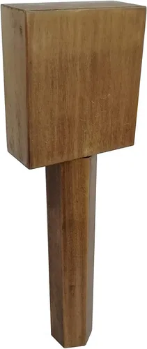 FixtureDisplays® Rectángulo superior con mango pentágono mango de cerveza de madera mango cabezal mango barril grifo pub marcador de borrador marca