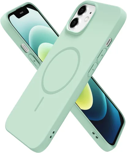 Miniatura 137 de oakxco Funda de silicona Mag Safe para iPhone 17 Pro Max, funda magnética delgada y fina compatible con carga inalámbrica MagSafe, bonita funda Negro
