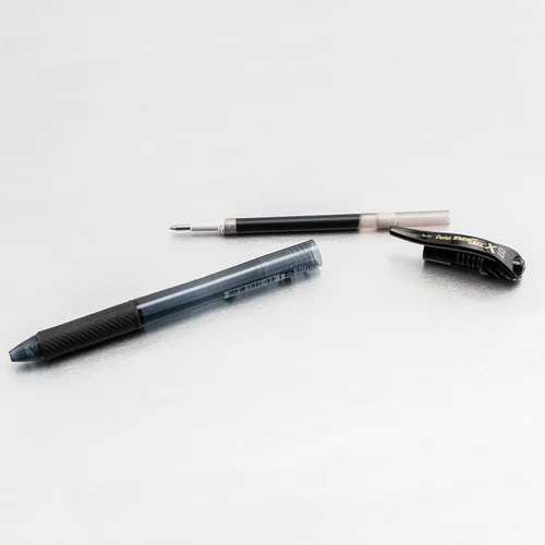 Miniatura 5 de Pentel EnerGel-X Bolígrafo de gel retráctil, (0.028 in) línea media, tinta negra, recipiente de 72 unidades (BL107PC72A)