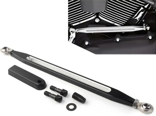 Miniatura 9 de Varilla de palanca de cambios ajustable negra para Harley Touring Electra Glide para Street Glide, varillaje de palanca de cambios de motocicleta