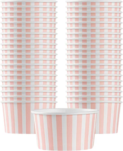 Miniatura 78 de Coppetta - Vasos de postre de 5 onzas, 50 tazas desechables para helado, tapas se venden por separado, cuencos de yogur congelado resistentes