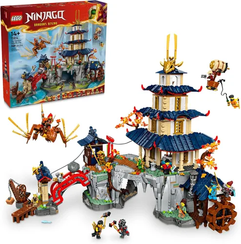 LEGO NINJAGO Templo del Torneo de la Ciudad - Juguete de construcción para adolescentes niños y niñas, edades 14+, ideal para fanáticos de Dragons
