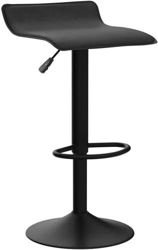 Miniatura 5 de Vogue Furniture Direct - Juego de 2 taburetes de bar ajustables, taburetes de bar giratorios de cuero sintético con elevación, silla de bar sin