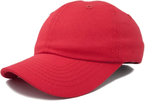 Miniatura 60 de DALIX Gorra de béisbol para papá, lisa, para hombre, mujer, algodón, ajustable, en blanco, sin estructurar, suave