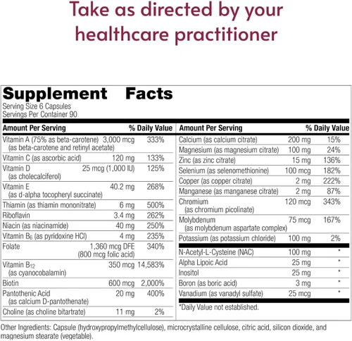 Miniatura 4 de Bariatric Advantage Multivitamínico diario sin hierro, multivitamínico diario de alta potencia para pacientes de cirugía bariátrica con 22 vitaminas