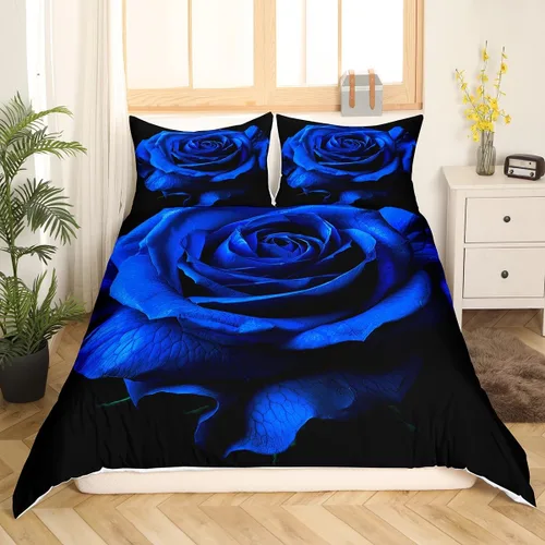 Miniatura 18 de Juego de ropa de cama con diseño de dibujos animados para niñas, niños, mascotas, gatos, funda de edredón con luz de neón, funda de edredón colorida