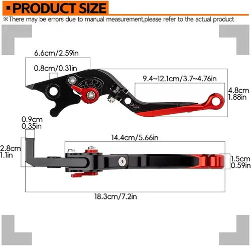 Miniatura 8 de Generic Motorcycle Brake Clutch Levers For Fz8 Fz 8 Fz8 2010 2011 2012-2016 2017 2018 Motorcycle Brake Clutch Lever Handlebar Handle Grips Ends