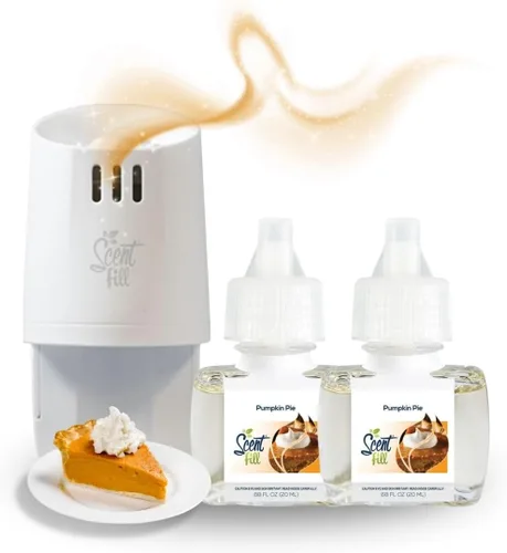 Miniatura 28 de Scent Fill Ambientador Enchufable de Naranja y Clavo, Repuestos de Aceite Perfumado, 2 Repuestos + Difusor