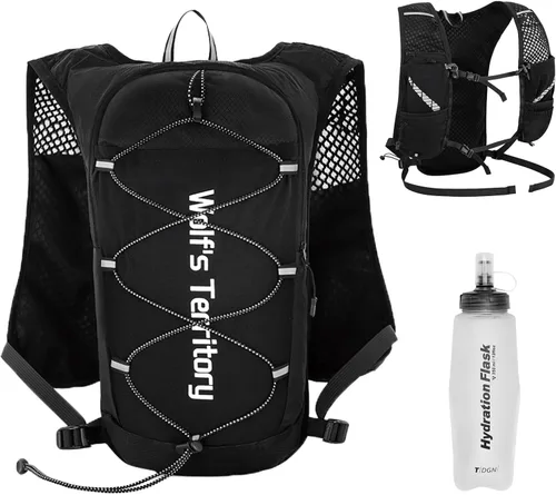 Miniatura 21 de TRIWONDER Mochila de hidratación para correr, chaleco de agua ligero para hombres y mujeres, paquete de agua de hidratación para ciclismo, correr