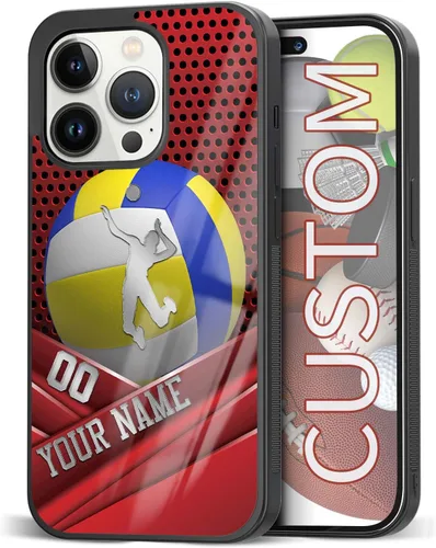 Miniatura 33 de Fundas de teléfono personalizadas con nombre, diseño vintage con textura de metal para iPhone 6, 7, 8, 11, 12, 13, 14, 15, 16, 17 Pro Max Plus Mini