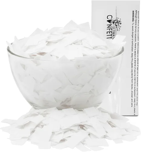 Miniatura 15 de Ultimate Confetti, Confeti Biodegradable Azul Bebé - Confeti de Papel de Seda Rectangular Revoloteante para Uso en Cañones y Lanzadores – Confeti
