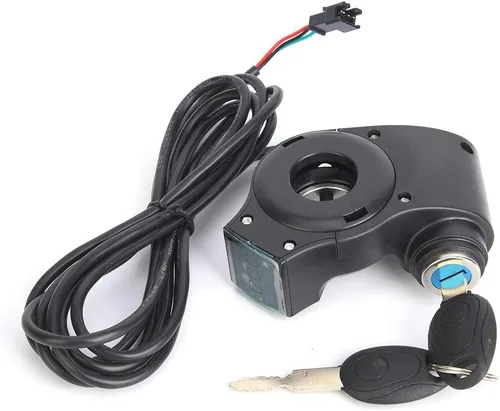 Miniatura 4 de Pantalla de voltaje E, acelerador eléctrico de pulgar eléctrico de plástico negro, pantalla digital de voltaje de batería, interruptor