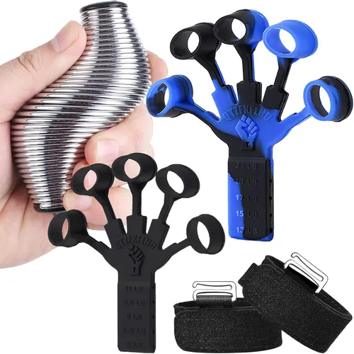 Miniatura 6 de Entrenador de fuerza de agarre con fortalecedor de antebrazo, fortalecedor de agarre de mano, ejercitador de extensión de mano, pelota de alivio