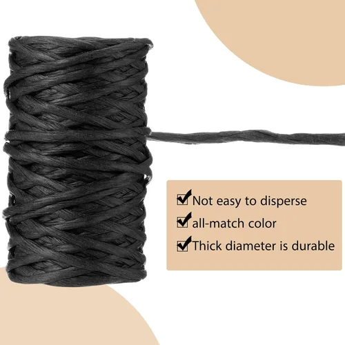 Miniatura 3 de Syhood Alambre Floral de Vid de 65 Pies Alambre de Atar para Envolver Manualidades Ramos de Flores (Negro, 1 Rollo)