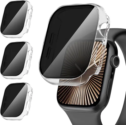 Miniatura 9 de Suoman Paquete de 3 fundas protectoras de pantalla de privacidad para Apple Watch de 1.575 pulgadas (1.575 pulgadas), antiespías, ultrafina