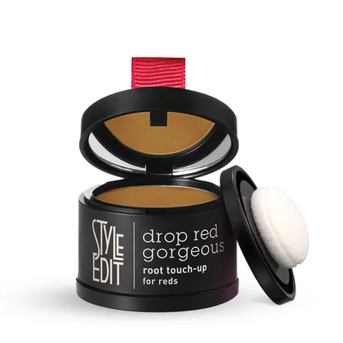 Miniatura 15 de Style Edit Polvo de retoque de raíz para cabello marrón claro Color de cabello para cubrir canas y raíces Polvo de línea capilar con infusión