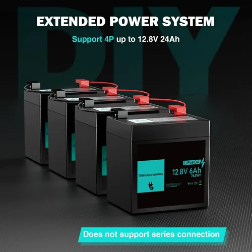 Miniatura 7 de Batería de litio de 12 V 6 Ah, más de 3000 ciclos LiFePO4 BMS integrado de 10 A, ciclo profundo de 6 Ah, ideal para suministro de iluminación