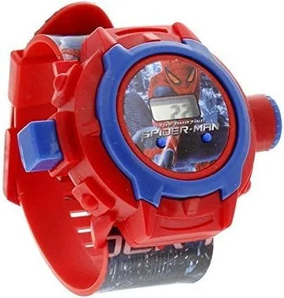 Miniatura 6 de LEMONADE Pack de 2 - Unisex Niños Favorito Spiderman 24 Character Banda Proyector & M3 Digital Led Pulsera Band Reloj de Pulsera para Niños, Niños