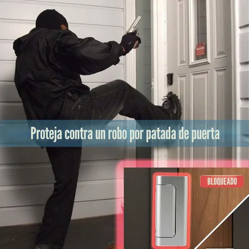 Miniatura 3 de GreaTalent Paquete de 3 cerraduras de refuerzo de puerta de seguridad para el hogar, a prueba de niños, añade alta seguridad al hogar para evitar