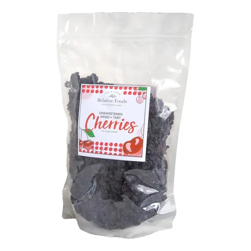Cerezas ácidas secas sin azúcar – Cerezas Montmorency de Michigan – Snack sin gluten – Sin azúcar añadido – Bolsa a granel de 2 libras – Fruta