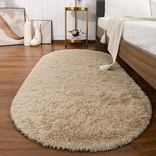 Miniatura 11 de Softlife Alfombras Esponjosas para Dormitorio, Alfombra de Área Peluda Bonita para Niñas y Niños Habitación de Bebé Decoración del Hogar, 2 x 5 Pies