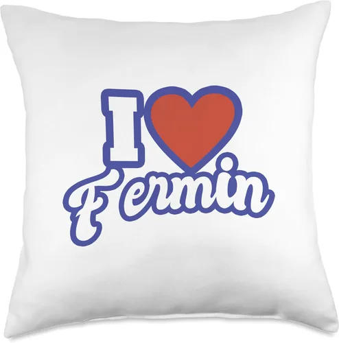 Miniatura 4 de I Love Names I Love Fermin - Almohada (16 x 16 pulgadas), multicolor