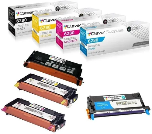Miniatura 144 de CS compatible Xerox Phaser 6510/WorkCentre 6515 (106r03480) 2 cartuchos de tóner negro para Phaser 6510, WorkCentre 6515 2 negro
