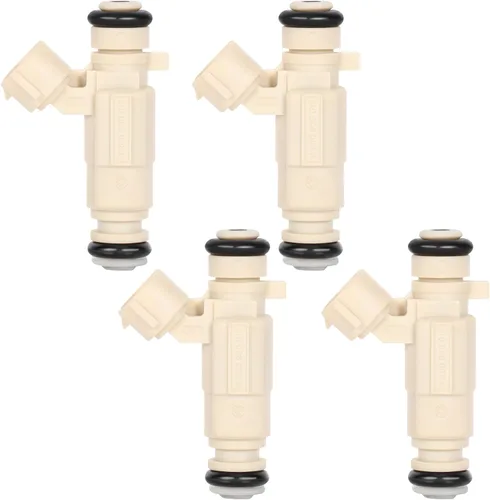 SCITOO 4 piezas 4 agujeros Inyectores de combustible compatibles con 2001-2007 para Hyundai Elantra, 2007-2009 para Hyundai Santa Fe, 2006-2010 para