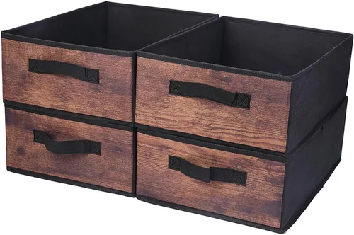 Miniatura 12 de Clothings - Contenedores de almacenamiento plegables, organizadores plegables y cestas de almacenamiento, cubo de almacenamiento para dormitorio