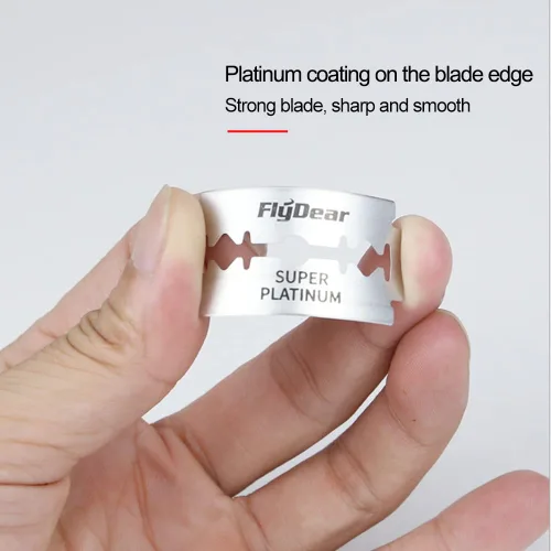 Miniatura 2 de 100 cuchillas de afeitar de doble filo, cuchillas de afeitar de seguridad para hombre para afeitar, cuchillas de afeitar dobles de acero inoxidable