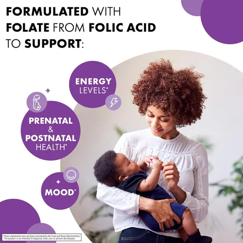 Miniatura 3 de Bluebonnet Nutrition Ácido fólico 400 mcg, salud prenatal y posnatal*, sin OMG, vegano, certificado Kosher, sin gluten, sin soja, sin lácteos, 90