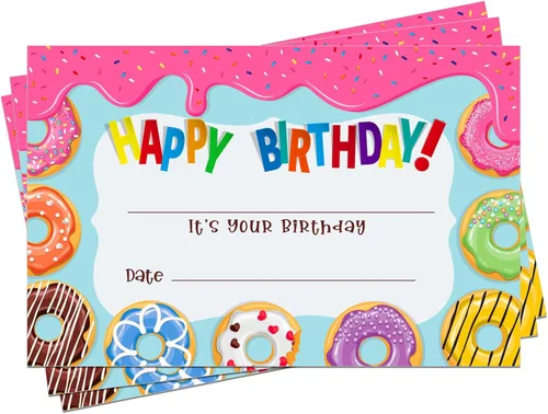 Miniatura 10 de FaCraft Certificados de cumpleaños para el aula de los niños – 36 piezas de confeti de feliz cumpleaños certificados para estudiantes de profesores